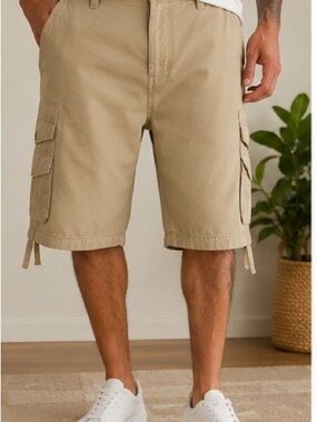 Rocawear Men's Khaki Cargo Shorts